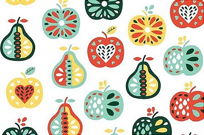 Papel de Parede Adesivo Frutas Cozinha 45cm