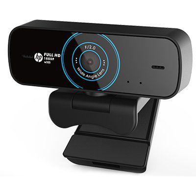 Câmera webcam W300, full HD 1080p, microfone duplo embutido, HP - CX 1 UN