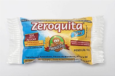 Paçoquinha Zeroquita (Sem açúcar)