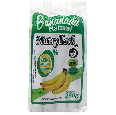 Bananada Natural Nutryllack Zero Açúcar 230g