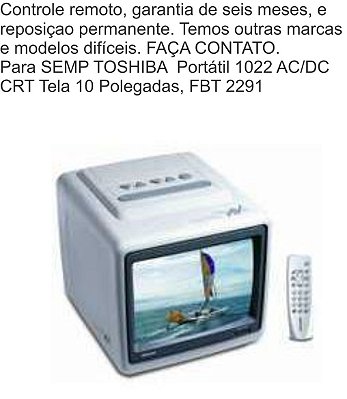 Controle Remoto Compatível P/Semp Toshiba Portátil 1022 Crt Tela 10 FBT2291