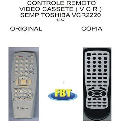 Controle Remoto Compatível - Video Cassete VCR Semp Toshiba