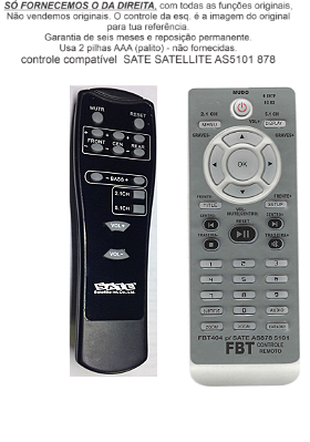 Controle Compatível Home HT Satellite 5.1 FBT404