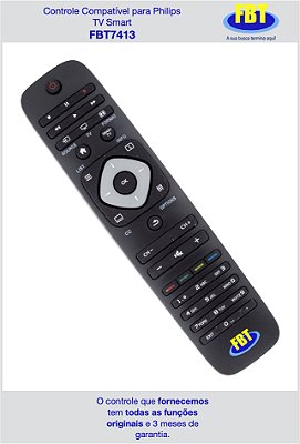 Controle Compatível Com Tv Philips Smart FBT7413