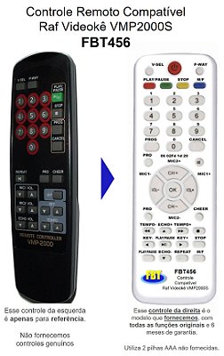 Controle Compatível RAF VMP2000/A/S FBT456
