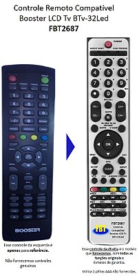 Controle Compatível LCD TV Booster FBT 2687