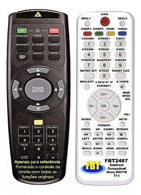 Controle Compatível Projetor BENQ MX710 MX711 FBT2487