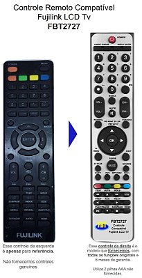 Controle Compativel FUJILINK LCD TV FBT2727