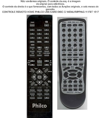 Controle Compativel Com Home Philco USB CARD FBT1517