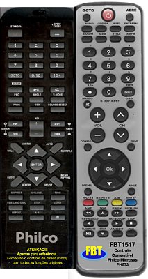 Controle Remoto Compatível Com Home Philco USB CARD FBT1517