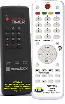Controle Remoto Compatível BoxClock Action Timer FBT2733