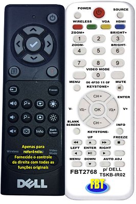 Controle Compatível Dell Tskb-ir02 4320 7760 S560 Fbt2768