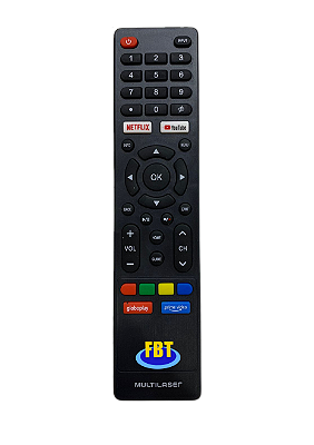 Controle Compatível com Smart Tv Multilaser FBT9010