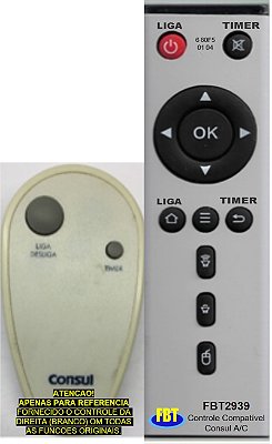 Controle Remoto Compatível Com Ar Condicionado CONSUL FBT2939