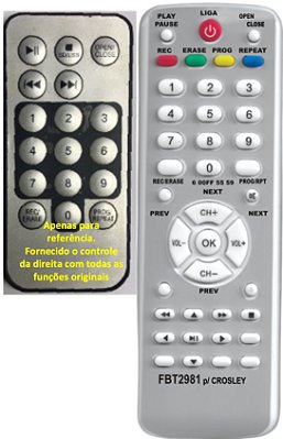Controle Remoto Compatível Com CROSLEY AUTORAMA FBT2981