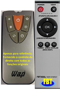 Controle Compatível Com SYNERGY WAP FBT3026
