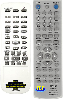 Controle Remoto Compatível P/ Magnavox DVD FBT148