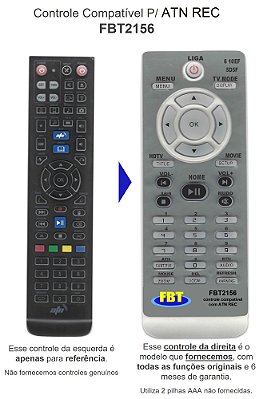 Controle Compatível P/ ATN REC FBT2156