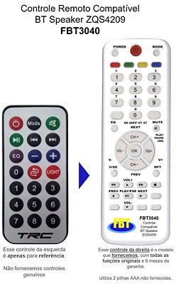 Controle Remoto Compatível Home Theater KNUP KP6022BH FBT3040
