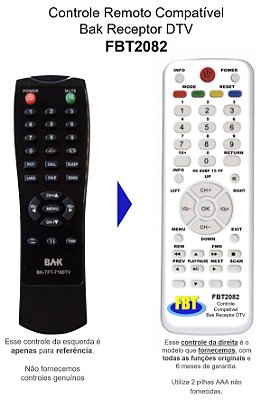 Controle Compatível Bak Bk190 FBT2082