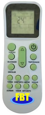 Controle Remoto Compatível  Ar Condicionado ELGIN FBT9202