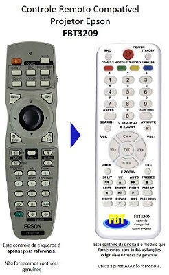 Controle Remoto Compatível Epson Projetor PowerLite G5900 EP-L735U FBT3209