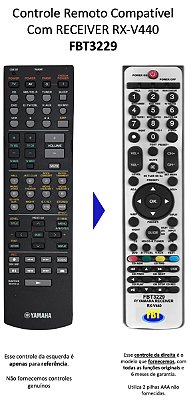 Controle Remoto Compatível Com Yamaha Receiver Rxv440 Fbt3229