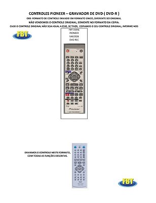 Controle Remoto Compatível - Gravador De Dvd Panasonic Philips Proview Samsung Semp Toshiba Tronics Venturer