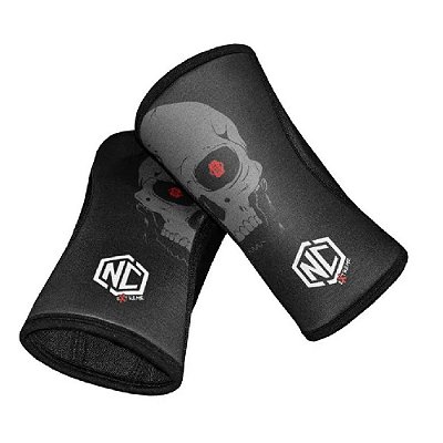 Joelheira Alta Performance 7mm Nc Extreme Gray Skull (Par)