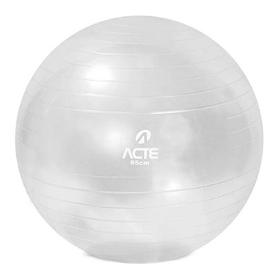 Bola Para Pilates Gym Ball Anti Estouro 65cm Prata