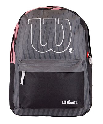 Mochila Casual Wilson Preta/Cinza/Rosa - 65010515-DG