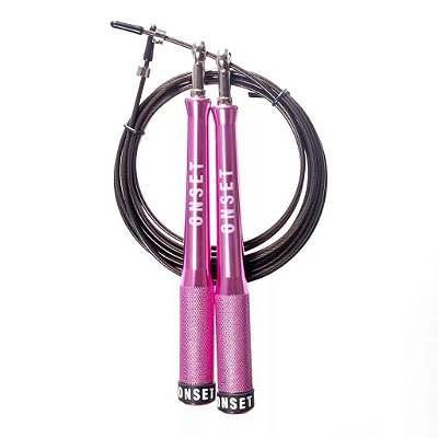 Corda de Pular Onset Fitness - Barely Rose/Black + Case