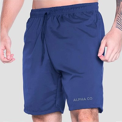 Short Dry Essential Azul Marinho - Alpha Co