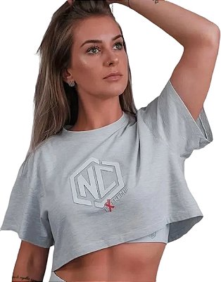 Cropped T-Shirt Camiseta Feminino Classico Slim Nc Extreme