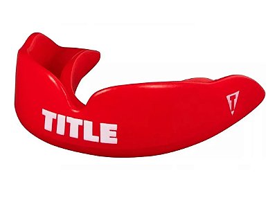 Protetor Bucal Super Shild X2 Title Boxing Preto + Estojo - Vermelho