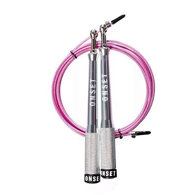 Corda de Pular Speed Rope Onset Fitness 3.0 - Silver/Pink