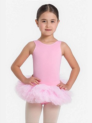 Saia De Ballet Tutu Classic Só Dança SD1390 Rosa Forte