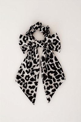 JC Scrunchie Laço Animal Print PB