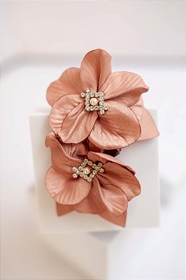JC Jasmim Rose - Broche + Fivela