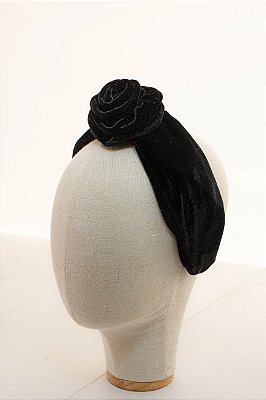 JC Tiara Turbante Roseé Preta