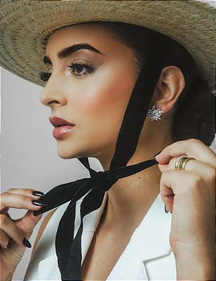 JC Chapéu Palheta Provence – Palha de Carnaúba com Fita de Veludo