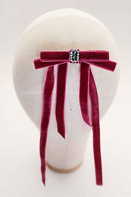 JC Laço Veludo Rastro de Luz — Petit Lúmina (Magenta)