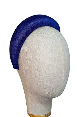 JC Tiara Címera Azul Metalizada Dourada