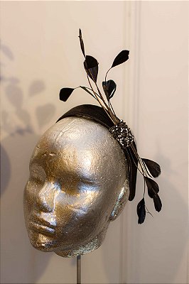 JC Tiara Versão Larga Lampejo com Fuê e Cristais Vermelha