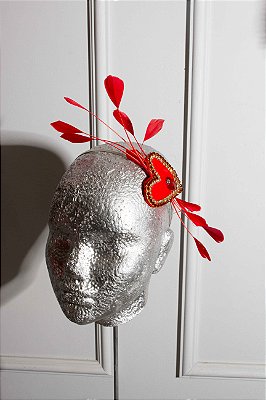 JC Lampejo Coração Tiara com fuê e cristais