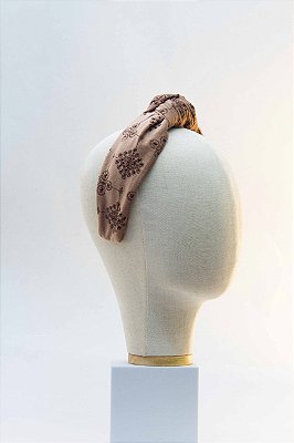 JC Tiara Turbante Dália Nude