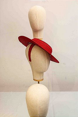 JC Canotier Tiara Dueto Vermelha
