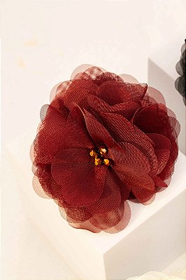 JC Piranha Flor Aurora Bordô