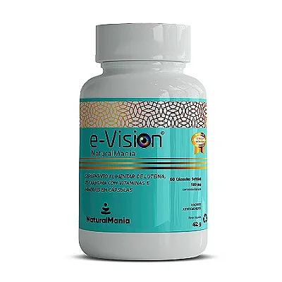 e - VISION Suplemento alimentar de Luteína, Zeaxantina com Vitaminas e Minerais 60 caps - Naturalmania