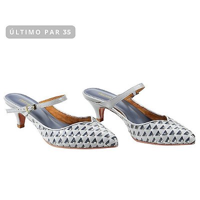 Scarpin Génova Cinza